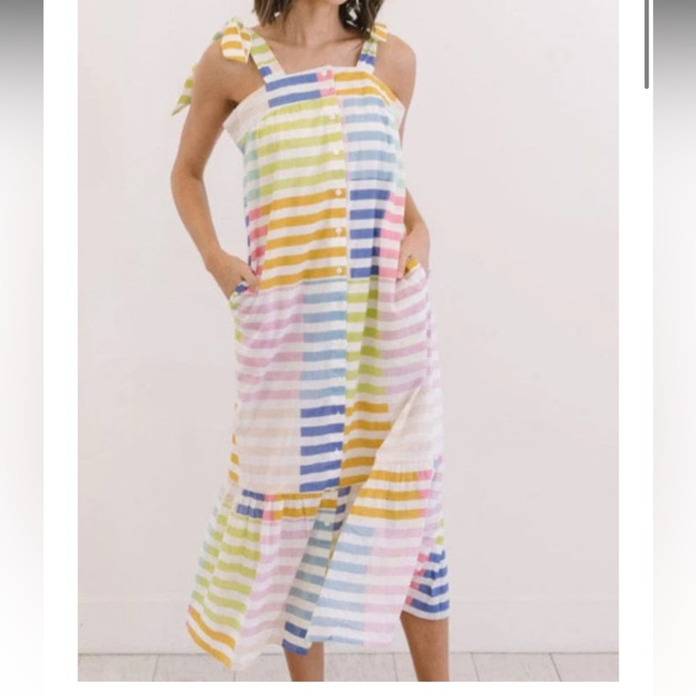 Colorful Stripe Positano Dress